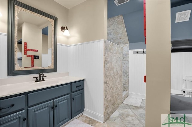 bathroom featuring vanity