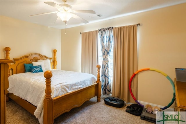 164 Glynn Ct, Hinesville, GA 31313 - carpeted bedroom with ceiling fan