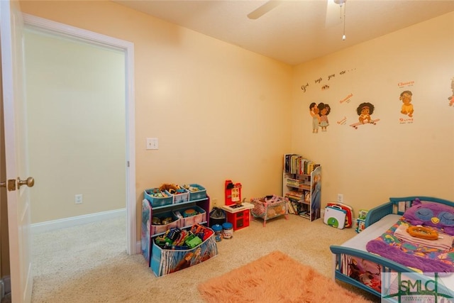164 Glynn Ct, Hinesville, GA 31313 - carpeted bedroom with ceiling fan