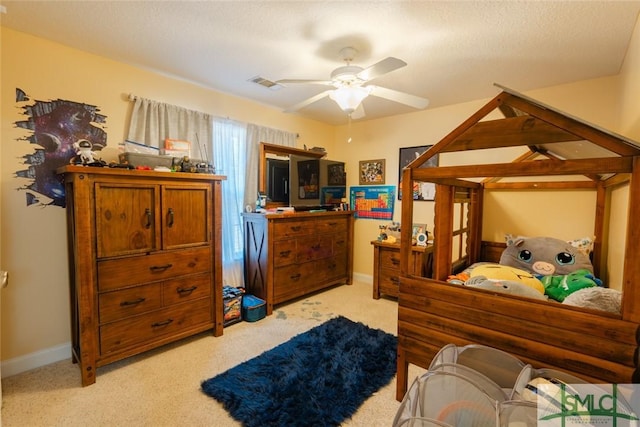 164 Glynn Ct, Hinesville, GA 31313 - carpeted bedroom with ceiling fan