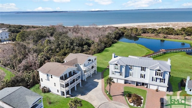 46 Captains Vw, Tybee Island, GA 31328 - view from above of property with a nearby body of water