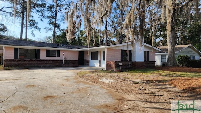 view of ranch-style home