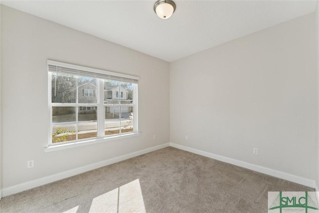 view of carpeted empty room