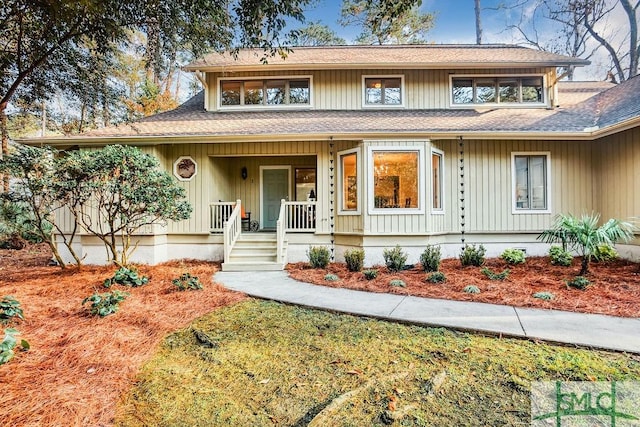 view of front of house with a porch