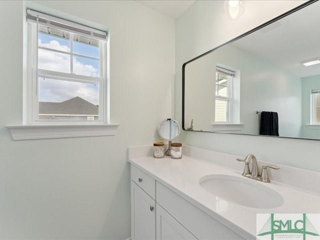 bathroom with vanity