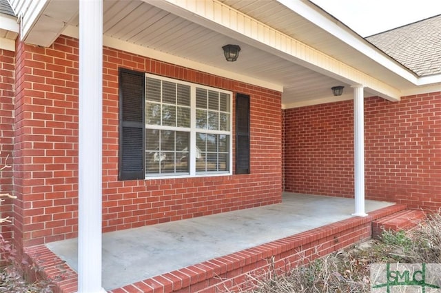 view of patio / terrace with covered porch