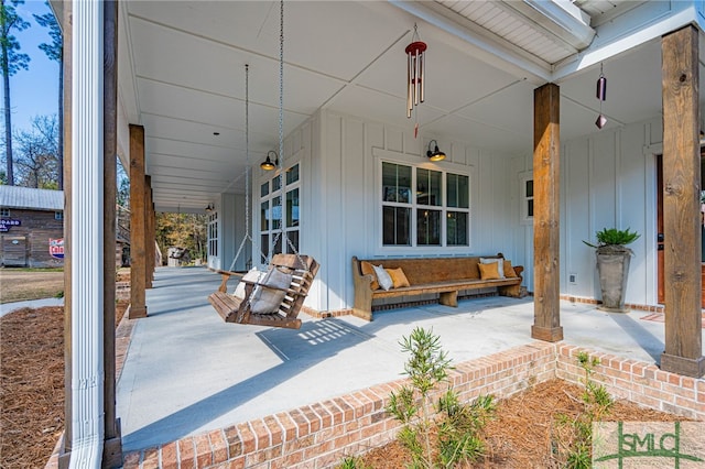 view of patio featuring outdoor lounge area