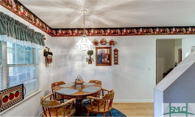 dining room featuring hardwood / wood-style floors