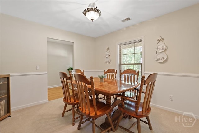 1280 Little Mccall Rd, Guyton, GA 31312 - dining area with baseboards and light colored carpet
