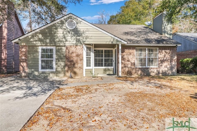 view of front of home