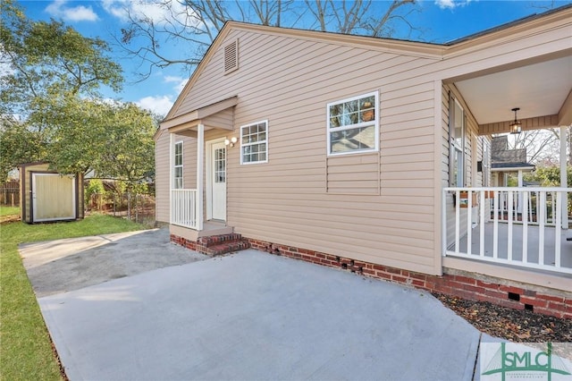 exterior space featuring a patio