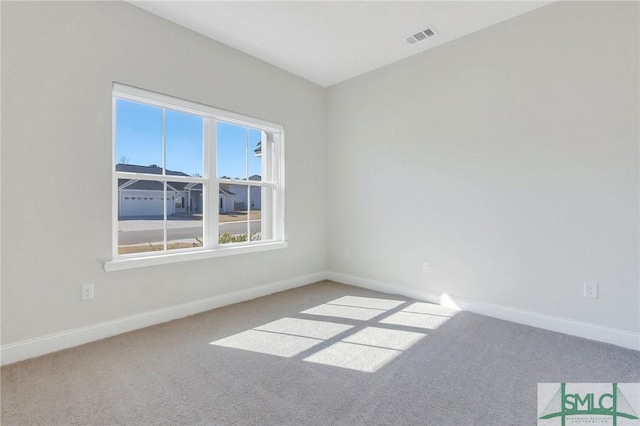 view of carpeted empty room