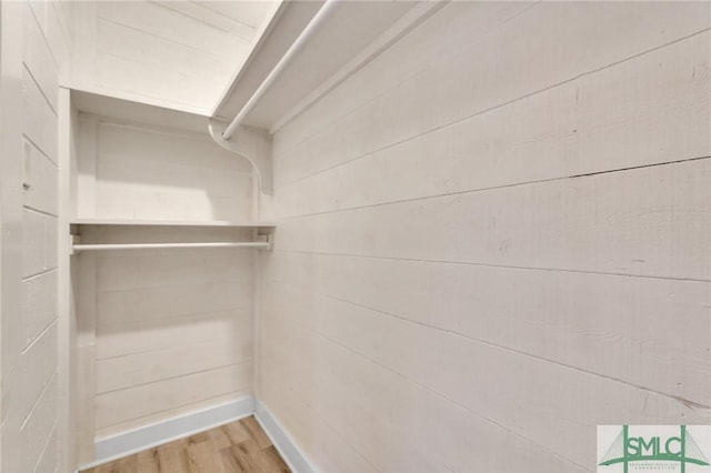 spacious closet featuring wood-type flooring