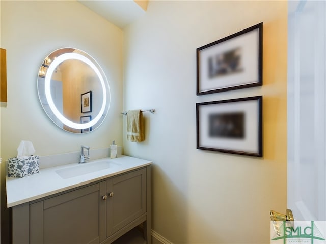 bathroom with vanity