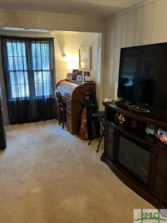 bedroom featuring carpet flooring