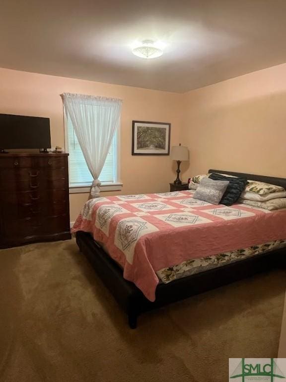 bedroom with carpet flooring