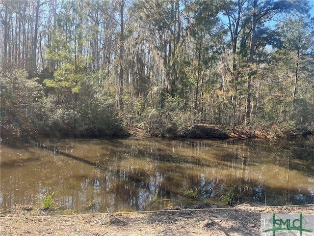 view of landscape with a water view