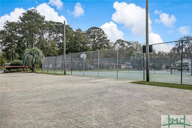 view of tennis court