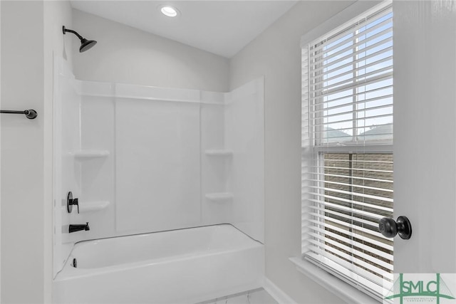 bathroom featuring shower / bathing tub combination