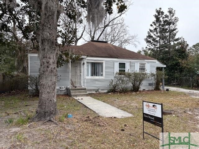 view of bungalow-style house