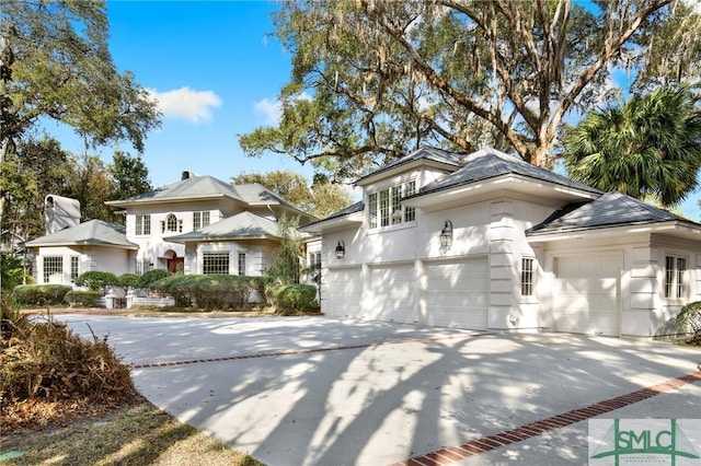 view of front of house featuring a garage