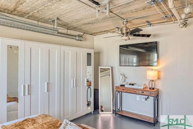 555 Berrien St Unit B, Savannah, GA 31401 - interior space with concrete flooring