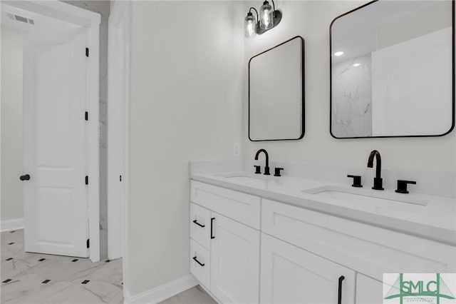 bathroom with vanity