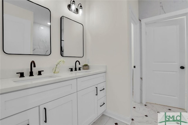 bathroom with vanity