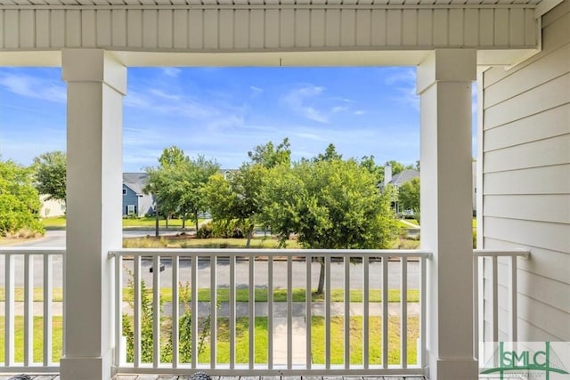 view of balcony