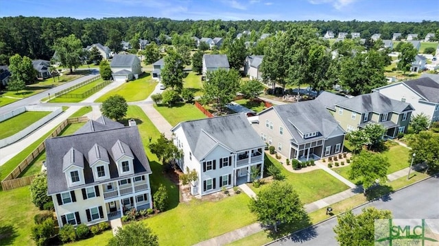 birds eye view of property