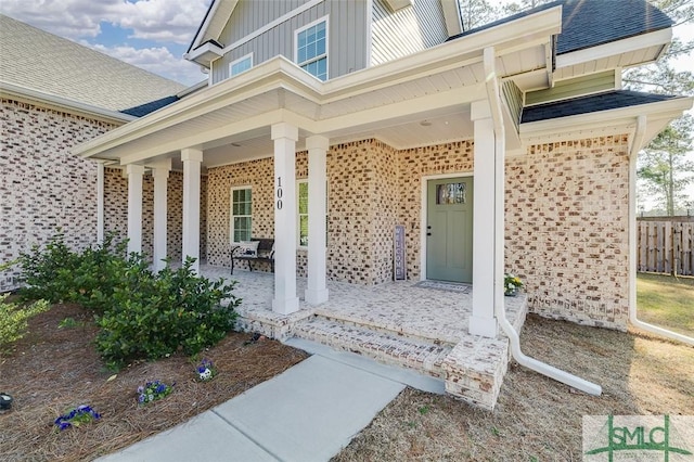 100 Sweetwater Cir, Rincon, GA 31326 - view of exterior entry featuring covered porch