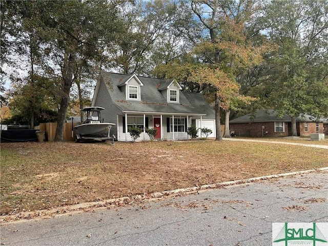 view of front of home with covered porch