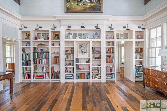 unfurnished room featuring hardwood / wood-style flooring and plenty of natural light