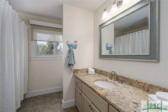 bathroom featuring vanity