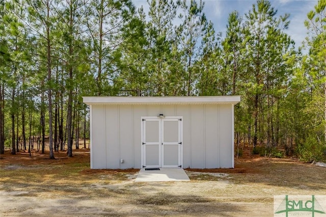 view of outdoor structure