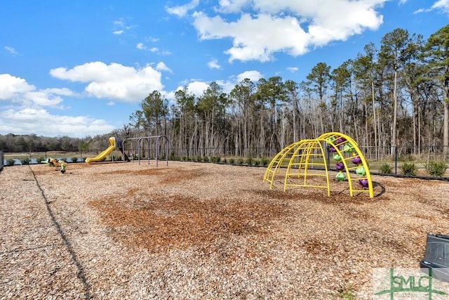 view of play area