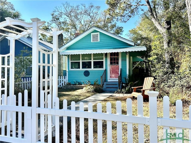 view of front of home