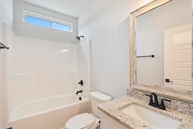 330 Crosswinds Dr, Rincon, GA 31326 - bathroom with toilet, shower / washtub combination, and vanity