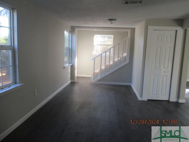 entryway featuring dark hardwood / wood-style floors