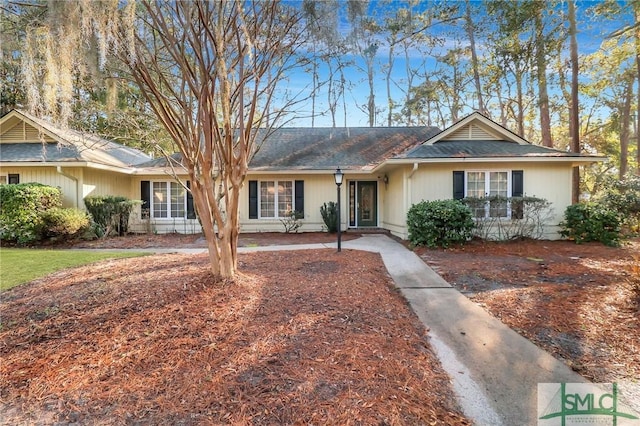 view of ranch-style home