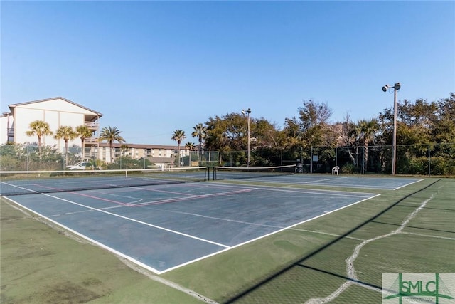 view of tennis court