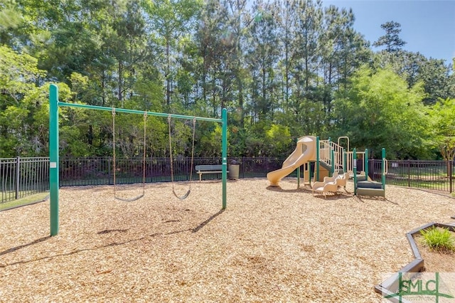 view of jungle gym