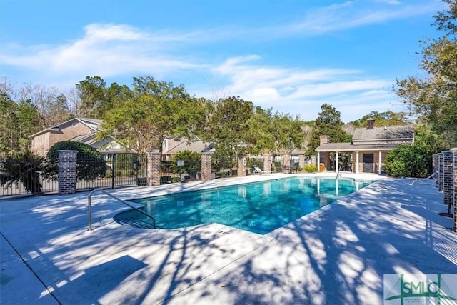 view of pool with a patio