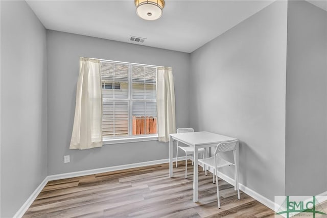 interior space featuring light hardwood / wood-style flooring