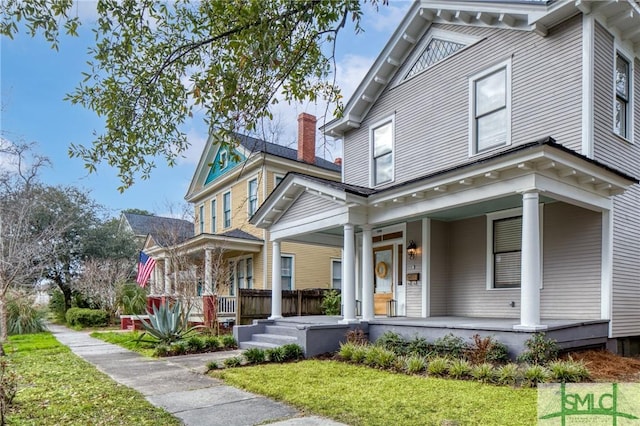 exterior space featuring a porch