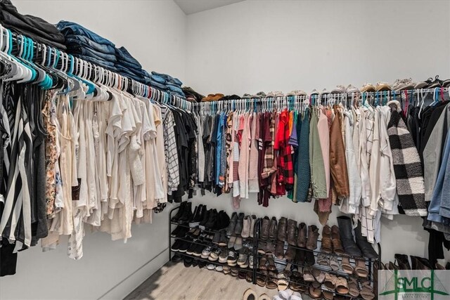 230 Blackjack Oak Dr W, Richmond Hill, GA 31324 - spacious closet featuring wood finished floors