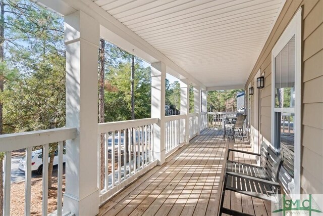230 Blackjack Oak Dr W, Richmond Hill, GA 31324 - view of wooden porch
