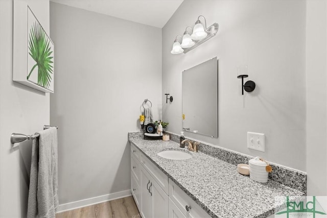 230 Blackjack Oak Dr W, Richmond Hill, GA 31324 - bathroom featuring vanity and wood finished floors
