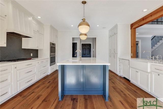 106 Commodore Dr, Savannah, GA 31410 - kitchen with a sink, dark wood finished floors, and gas stovetop