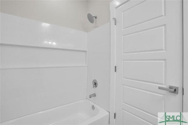 full bath with washtub / shower combination